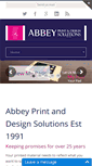 Mobile Screenshot of abbeyprinters.co.uk